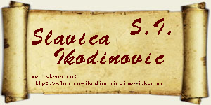 Slavica Ikodinović vizit kartica